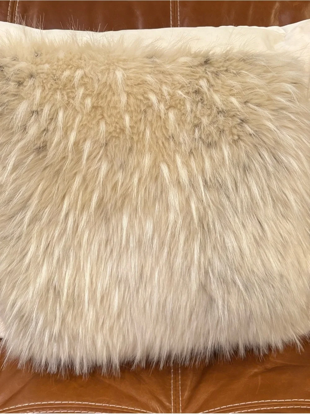 Dennis Basso Set of 2 Faux Fur Pillows NWOT